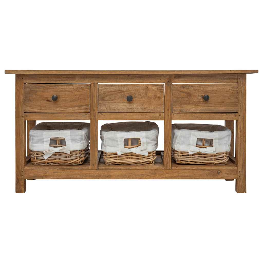 Sideboard Solid Mahogany Wood 100X30X50 Cm