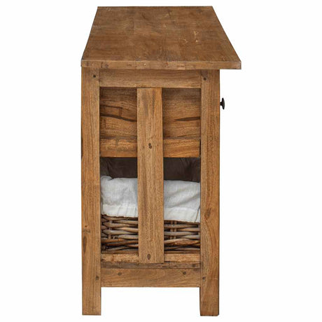 Sideboard Solid Mahogany Wood 100X30X50 Cm