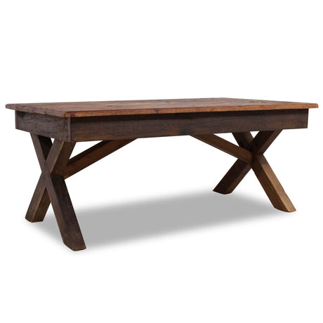 Coffee Table Mixed Recycled Wood 110X60X45 Cm