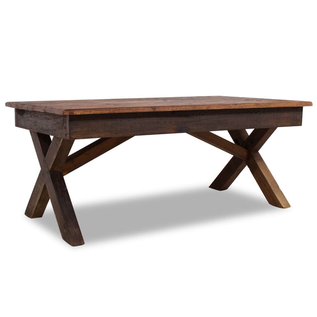 Coffee Table Mixed Recycled Wood 110X60X45 Cm