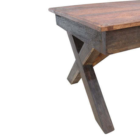 Coffee Table Mixed Recycled Wood 110X60X45 Cm
