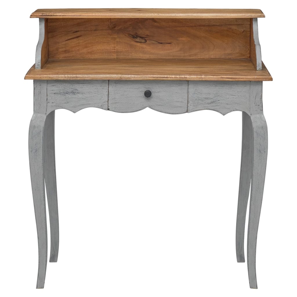 Writing Desk Solid Mahogany Wood 80X40X92 Cm