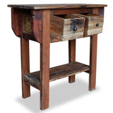 Console Table Mixed Recycled Wood 80x35x80 cm