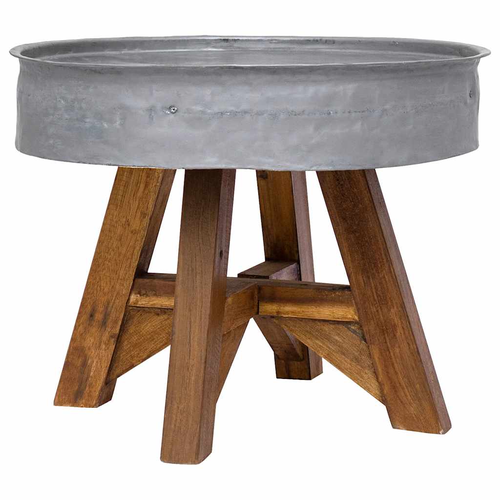 Coffee Table Mixed Recycled Wood 60X45 Cm