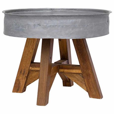 Coffee Table Mixed Recycled Wood 60X45 Cm