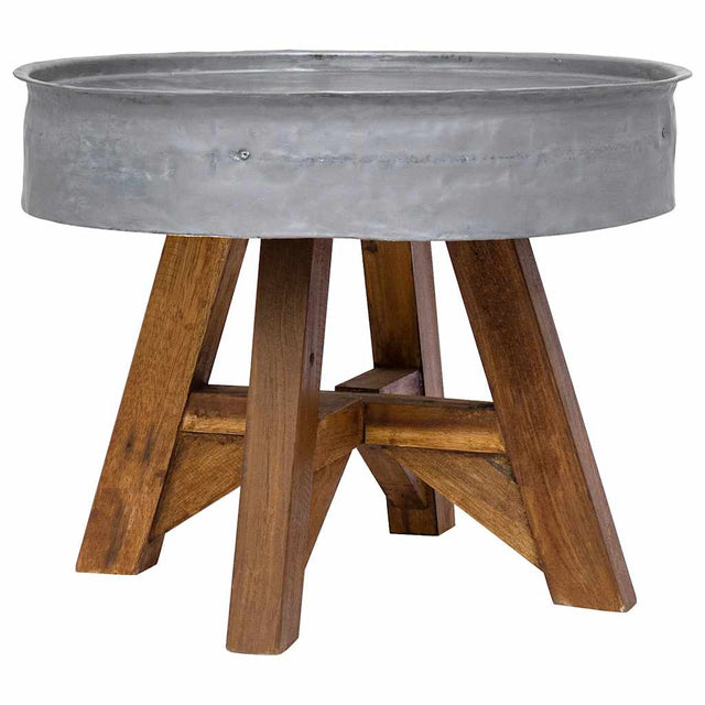 Coffee Table Mixed Recycled Wood 60X45 Cm