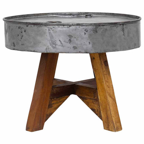 Coffee Table Mixed Recycled Wood 60X45 Cm