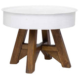Coffee Table Mixed Recycled Wood 60X45 Cm