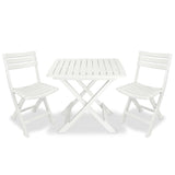 3 Piece Folding Bistro Set Plastic