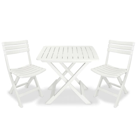 3 Piece Folding Bistro Set Plastic