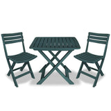 3 Piece Folding Bistro Set Plastic