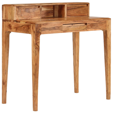 Writing Desk With Drawers Solid Wood 88X50X90 Cm