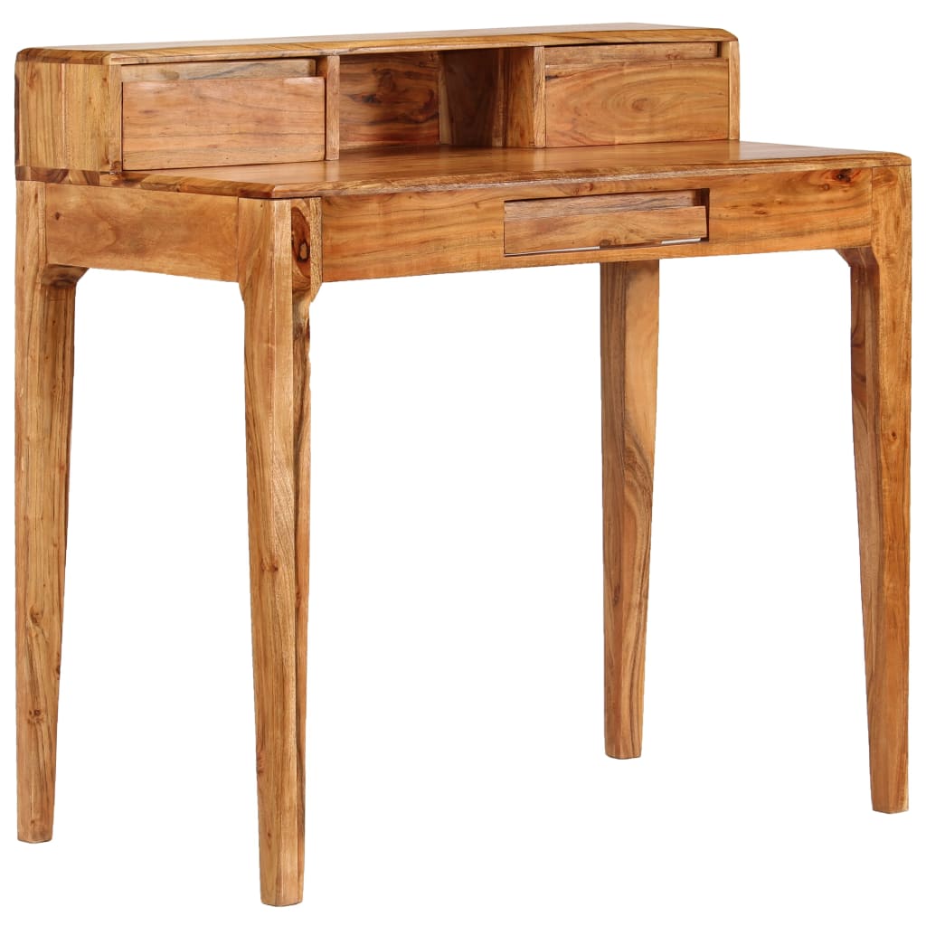 Writing Desk With Drawers Solid Wood 88X50X90 Cm