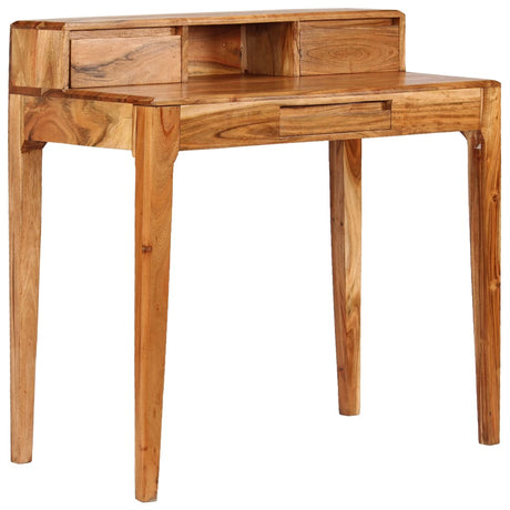 Writing Desk With Drawers Solid Wood 88X50X90 Cm
