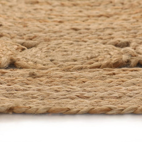 Area Rug Braided Design Jute Round