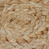 Area Rug Braided Design Jute Round