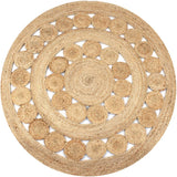 Area Rug Braided Jute Round