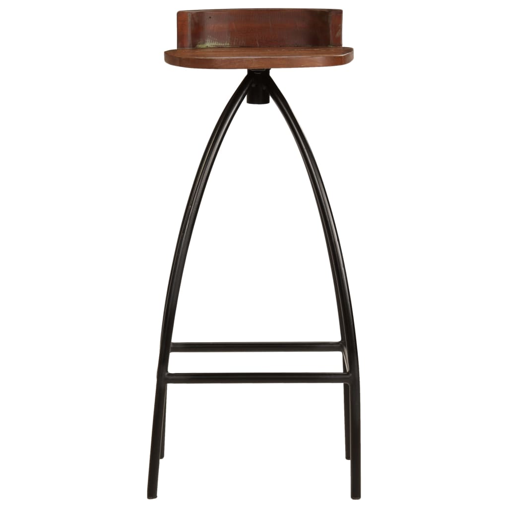Bar Chairs 2 Pcs Solid Reclaimed Wood