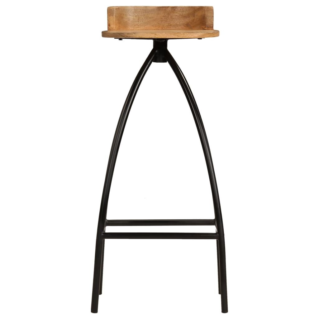 Bar Set 5 Pieces Solid Mango Wood