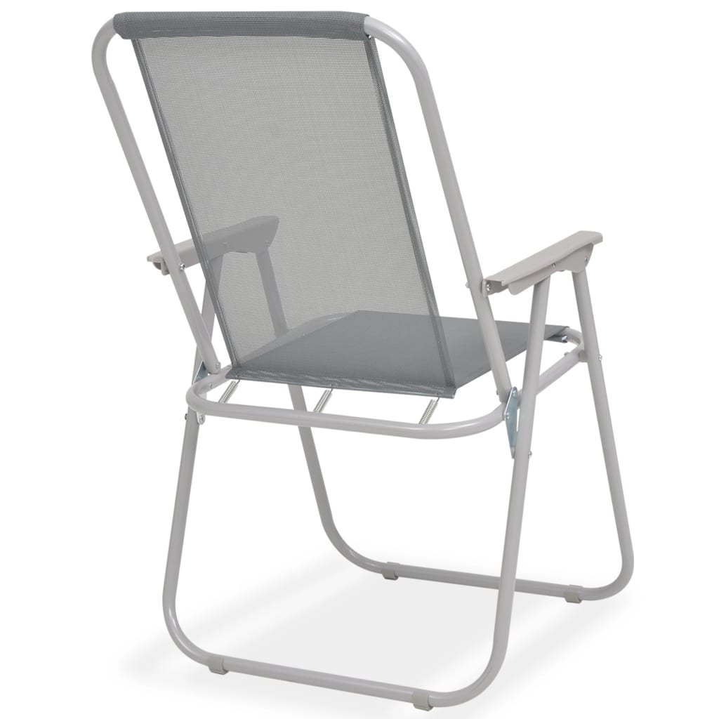 8 Piece Outdoor Dining Set Steel And Textilene