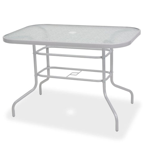 8 Piece Outdoor Dining Set Steel And Textilene