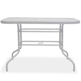 8 Piece Outdoor Dining Set Steel And Textilene