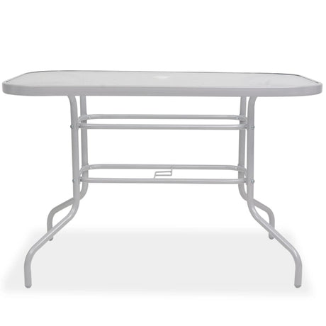 8 Piece Outdoor Dining Set Steel And Textilene