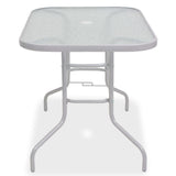 8 Piece Outdoor Dining Set Steel And Textilene