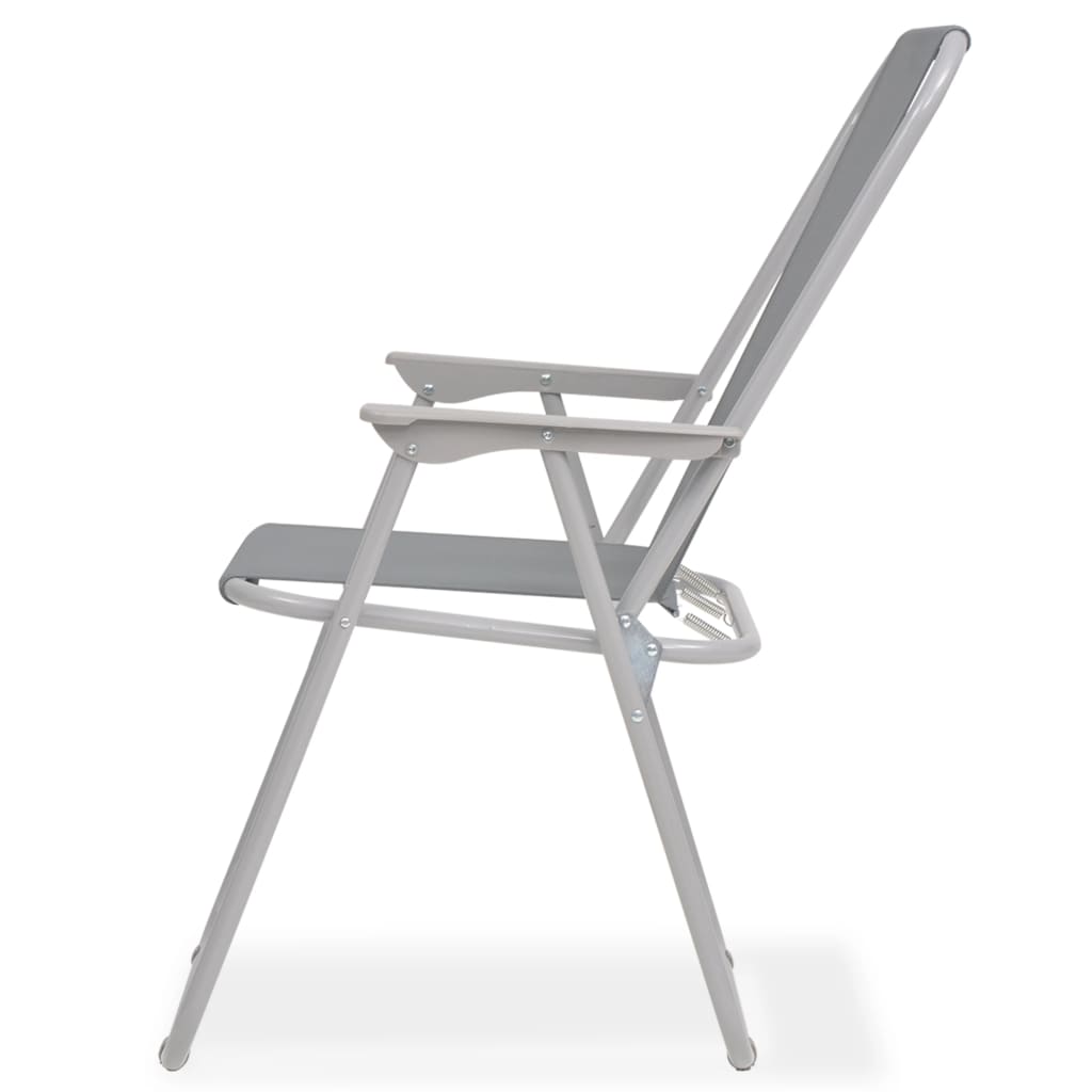 8 Piece Outdoor Dining Set Steel And Textilene