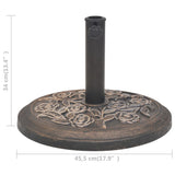Parasol Base Resin Bronze 9 Kg