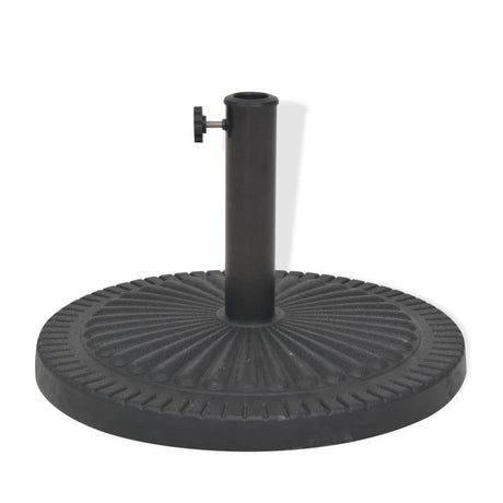 Parasol Base Resin Round Black
