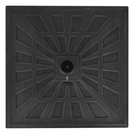Parasol Base Resin Square Black