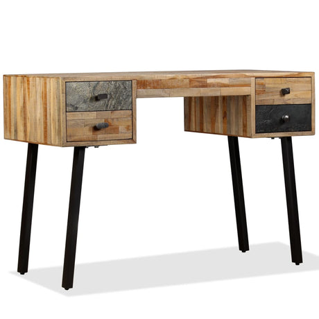 Writing Desk Solid Reclaimed Teak 110X50X76 Cm