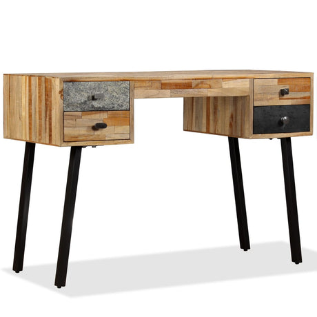 Writing Desk Solid Reclaimed Teak 110X50X76 Cm