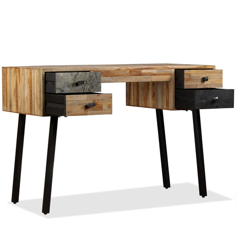Writing Desk Solid Reclaimed Teak 110X50X76 Cm