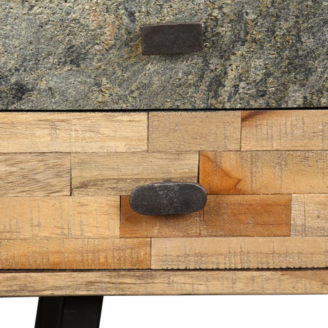 Writing Desk Solid Reclaimed Teak 110X50X76 Cm