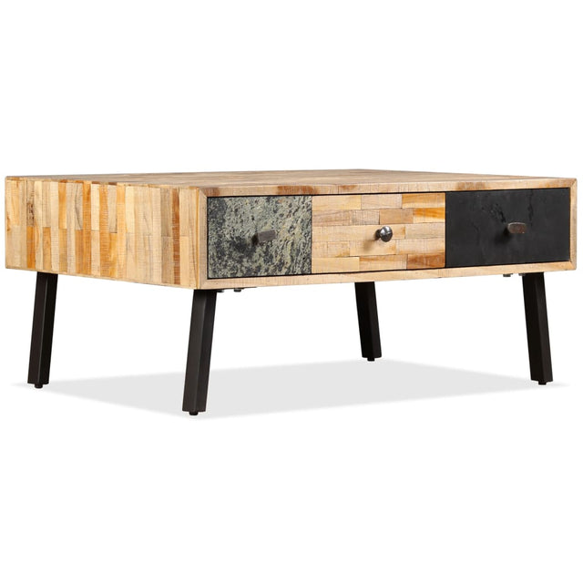 Coffee Table Solid Reclaimed Teak 90X65X40 Cm