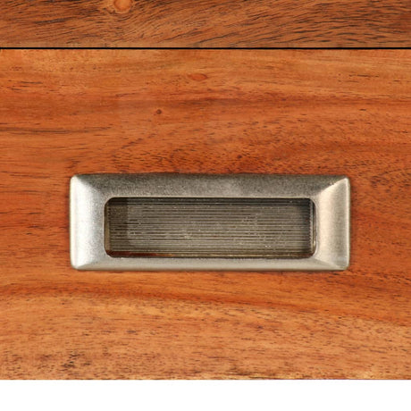 Tv Cabinet With Drawers Solid Acacia Wood 140Cm