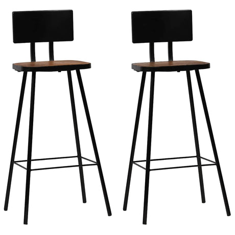 Bar Chairs 4 Pcs Solid Reclaimed Wood