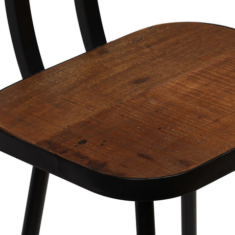 Bar Chairs 4 Pcs Solid Reclaimed Wood