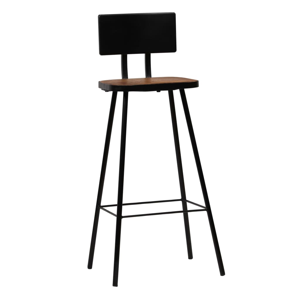 Bar Chairs 4 Pcs Solid Reclaimed Wood