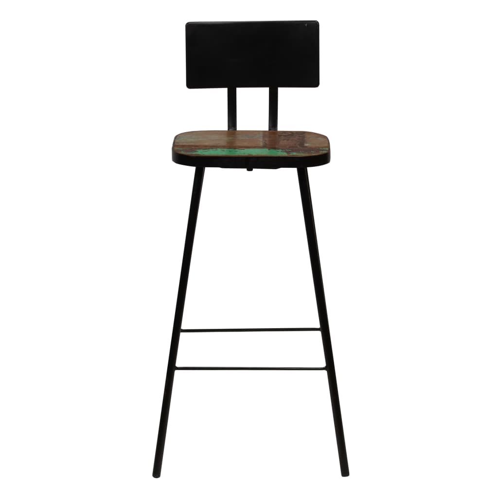 Bar Chairs 4 Pcs Solid Reclaimed Wood