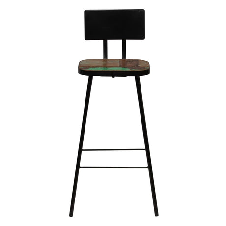 Bar Chairs 4 Pcs Solid Reclaimed Wood
