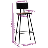 Bar Chairs 4 Pcs Solid Reclaimed Wood