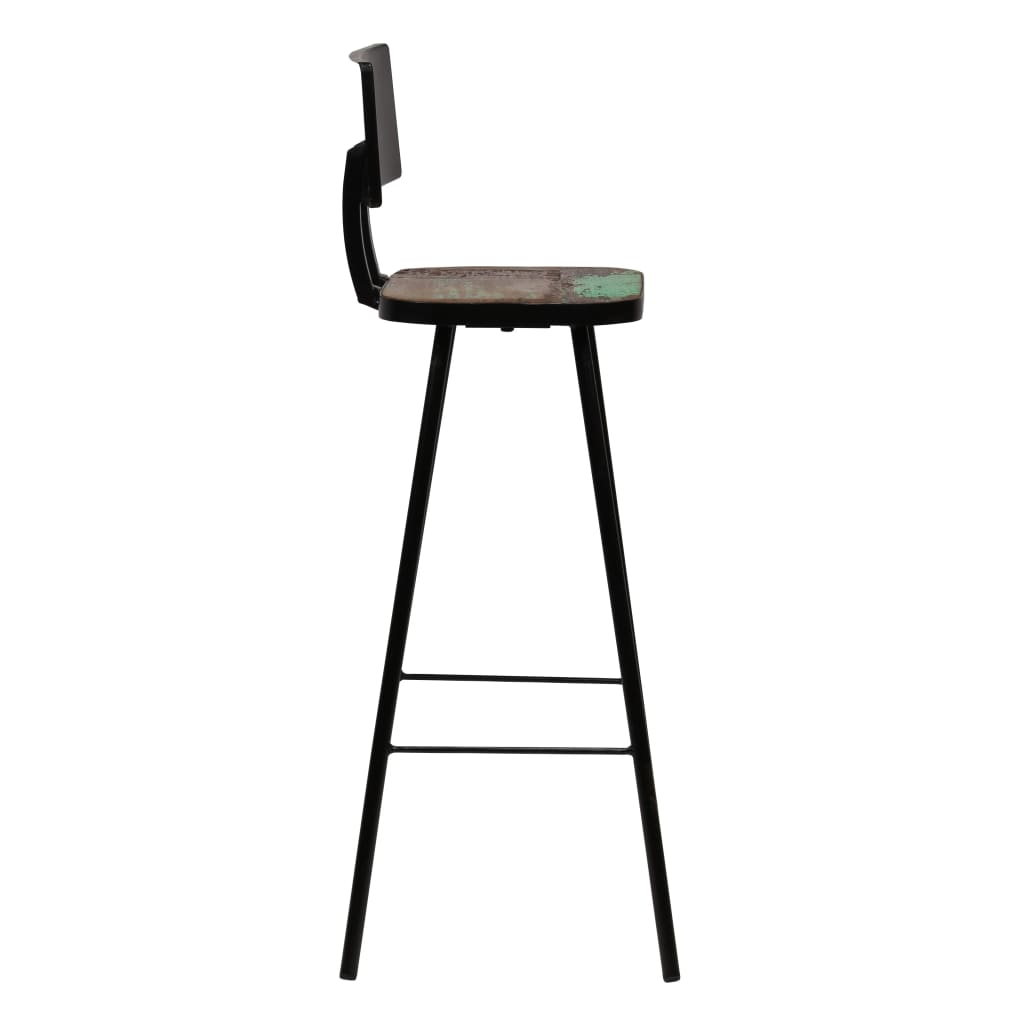 Bar Chairs 4 Pcs Solid Reclaimed Wood