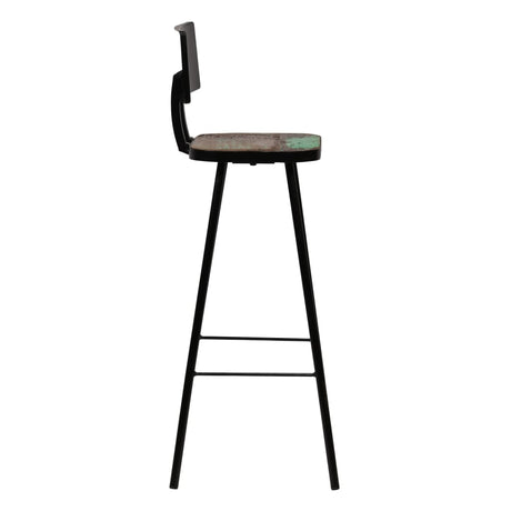 Bar Chairs 4 Pcs Solid Reclaimed Wood