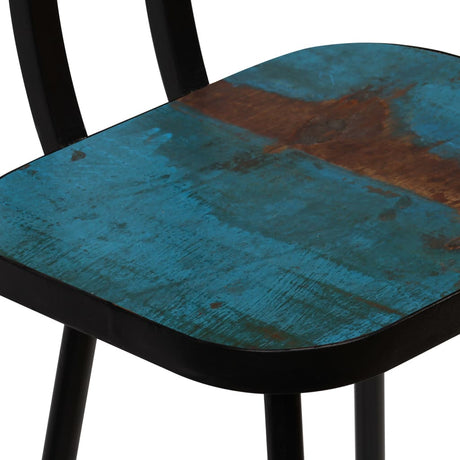 Bar Chairs 4 Pcs Solid Reclaimed Wood