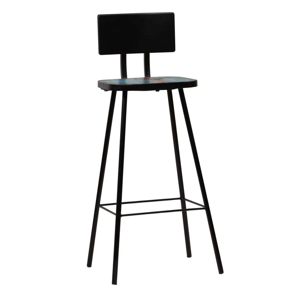 Bar Chairs 4 Pcs Solid Reclaimed Wood