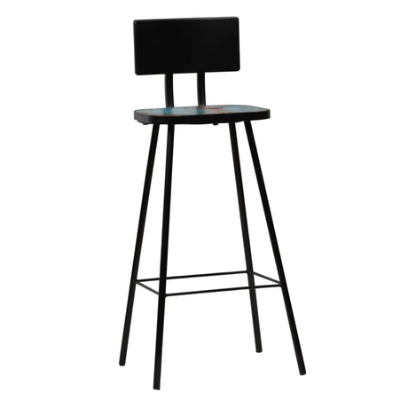 Bar Chairs 4 Pcs Solid Reclaimed Wood