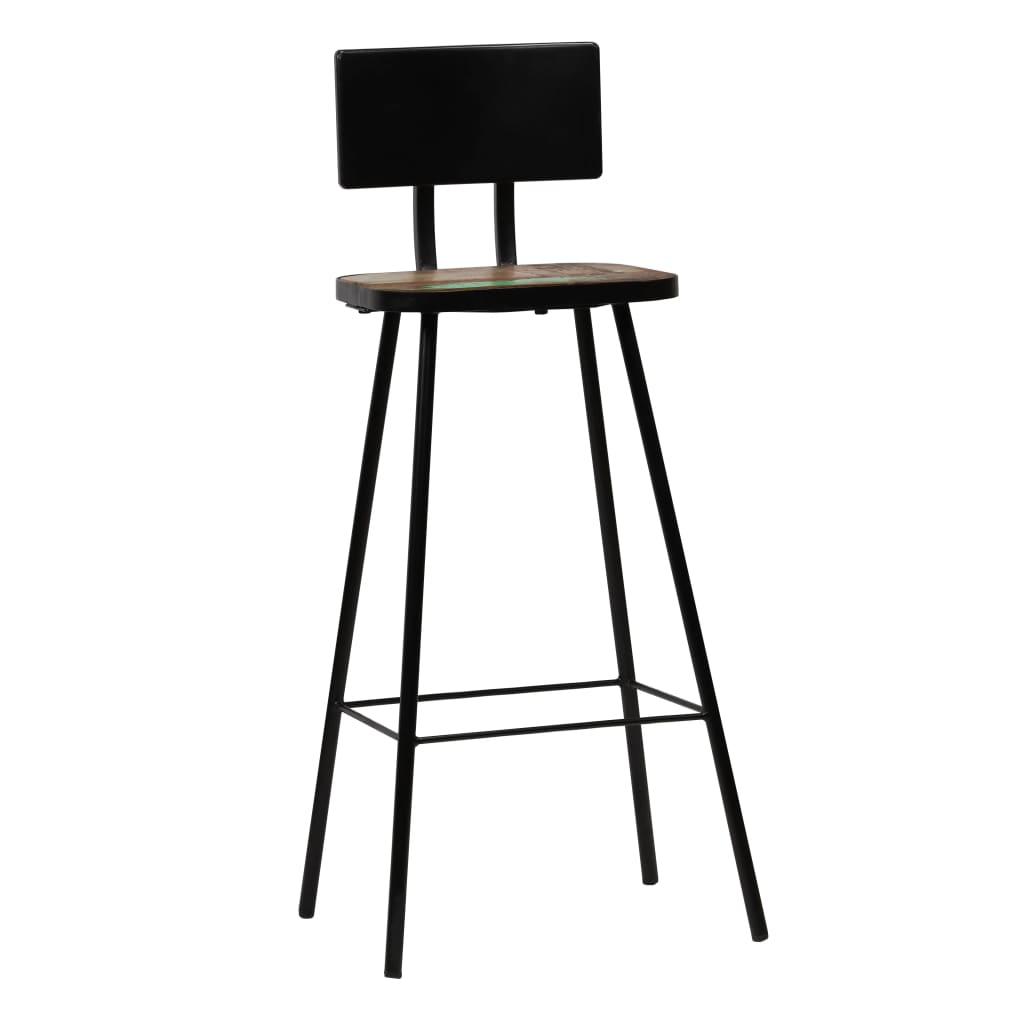 Bar Chairs 4 Pcs Solid Reclaimed Wood